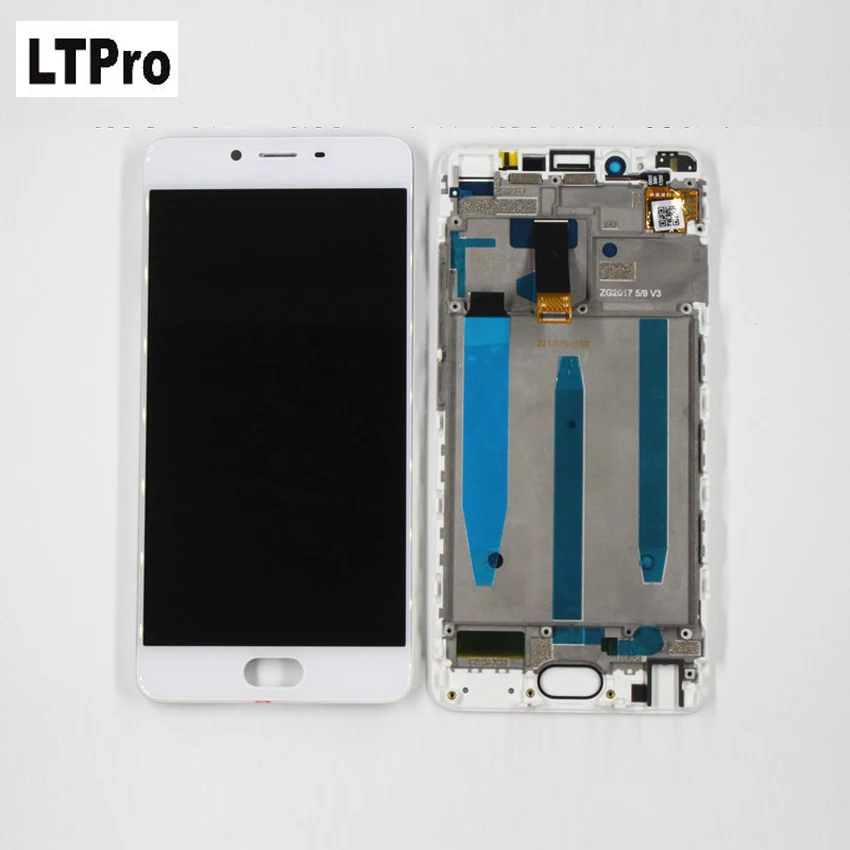 

LTPro Best Quality Tested Working LCD Touch Screen Digitizer Assembly or+Frame For Meizu E2 Meilan E2 Phone Display Sensor Parts