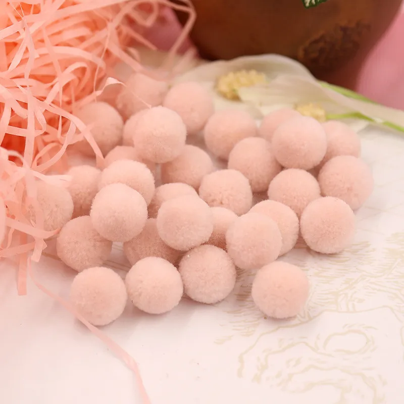 200 шт. 15 мм красочные круглые шерстяные шарики Pom Poms набор «сделай сам» для девочки вечерние свадебные украшения шарик из шерстяного войлока аксессуары - Цвет: 1