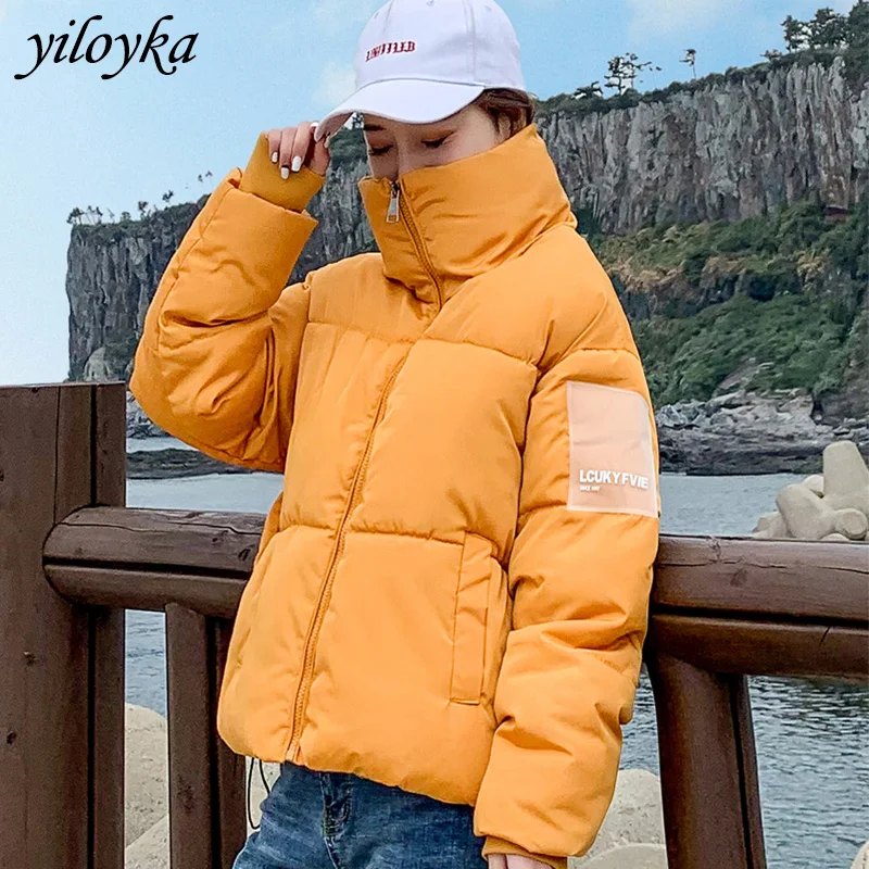 Мода Parkas Mujer зимняя куртка Женская водолазка пуховая парка теплая Толстая парка Свободная куртка женская зимняя верхняя одежда пальто