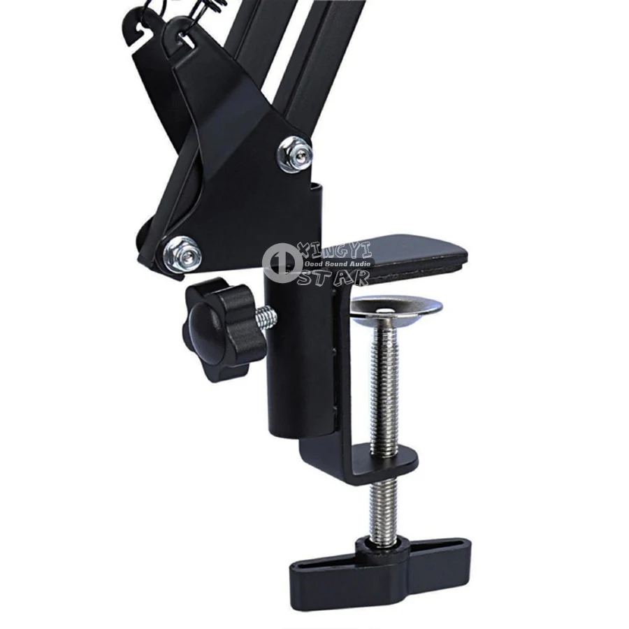 Настольная подставка для микрофона с ножничным рычагом и зажимом подвесной