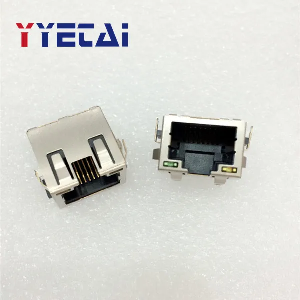 

YongYeTai RJ45 network socket 56 network interface 1*1 plate with light LED with shrapnel free shipping