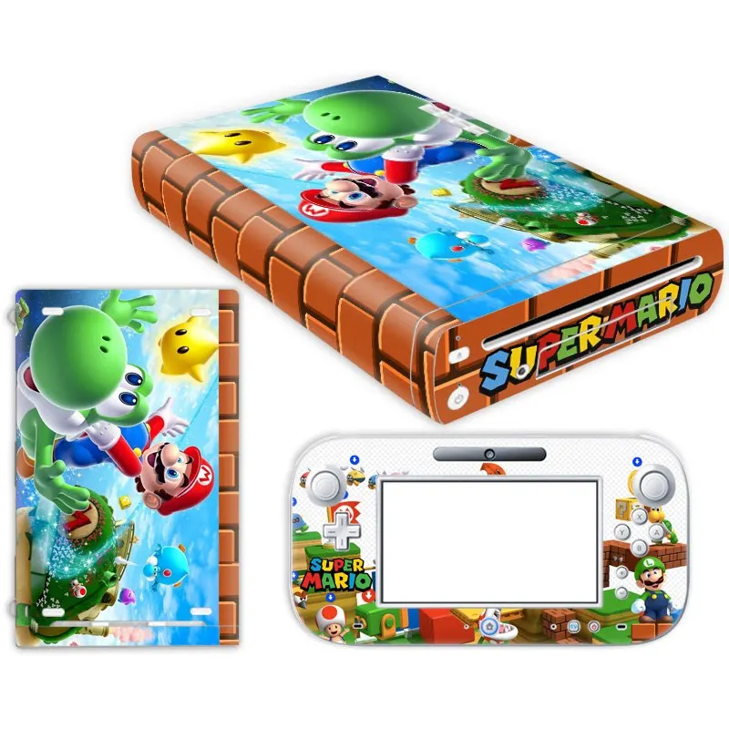 Защитите консоль от царапин и пыли виниловые наклейки на кожу для nintendo W ii U и контроллера - Цвет: TN-WiU-0505