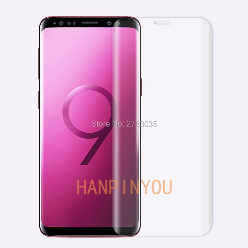 Защитное стекло для Samsung Galaxy S9 Plus + полное покрытие твердость 9H | Мобильные
