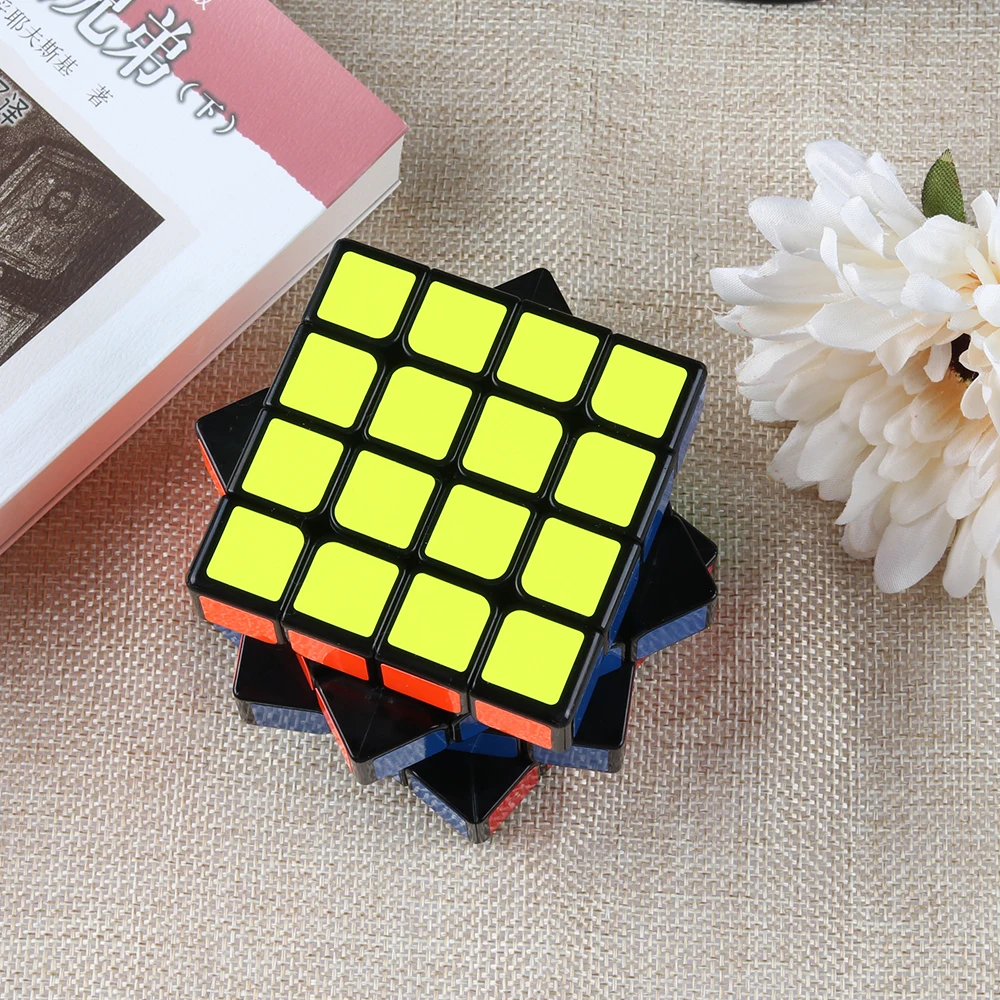 

D-FantiX Qiyi Wuque 4x4 Speed Cube qiyi 4x4x4 Magic Cube Black 62mm Educational Puzzle Toys for Kids Adults