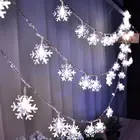 10 20 светодиодов, Рождественская елка, снежинки, светодиодная гирлянда, скасветильник вечерние НКИ, дома, свадьбы, сада, гирлянда, Рождественская светодиодная гирлянда, украшение