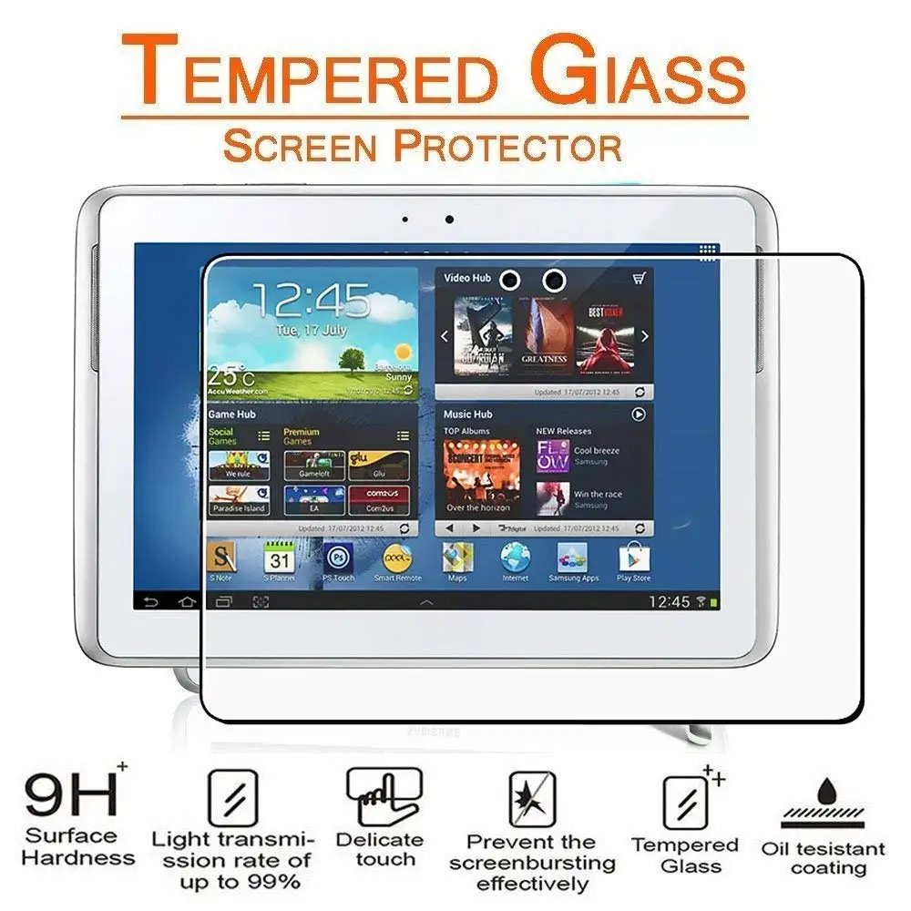 Защитное стекло для Samsung Galaxy Tab 2 шт. закаленное 10 1 дюйма P5100 P5110 P5113 N8000 N8010|Защитные