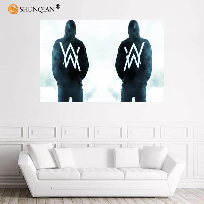 Хорошая Алан Уокер плакат Обычная сатиновая печати плакатов ткань постер на