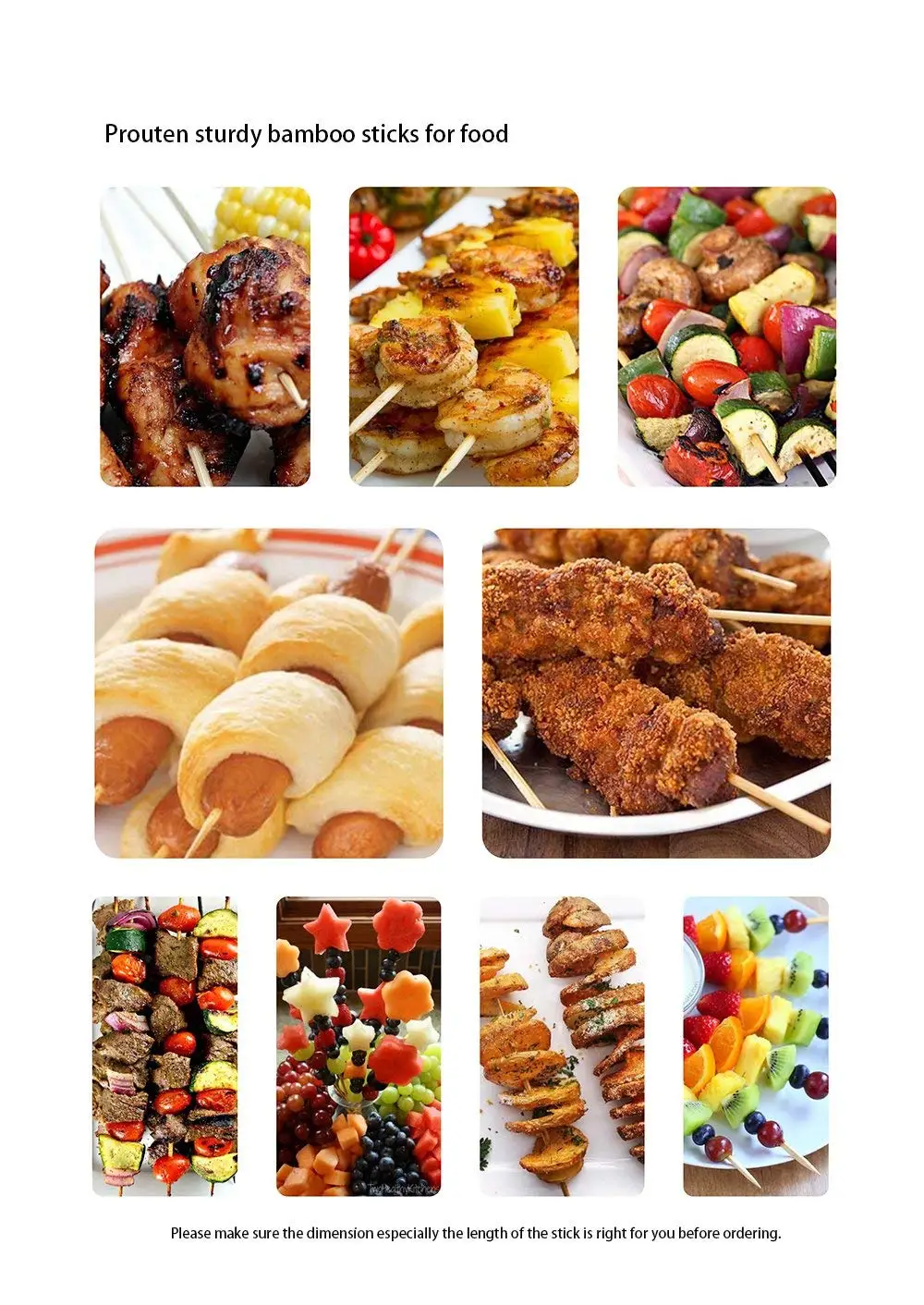100 шт. натуральные бриллианты для Shish Kabob аппетиты фруктов кукурузы шоколада