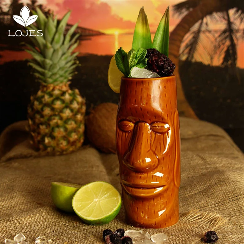 Новые Гавайские кружки Tiki Коктейльная чашка кружка для пива напитков вина