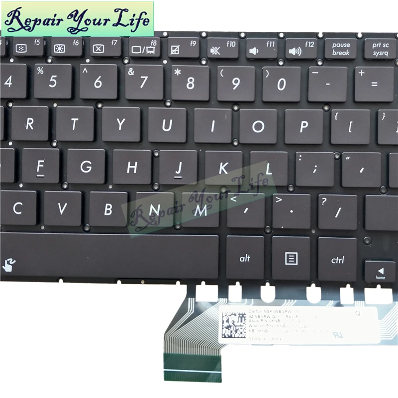 Клавиатура для ноутбука ASUS UX430 UX430U UX430UA UX430UQ ux305заа английский черный без рамки