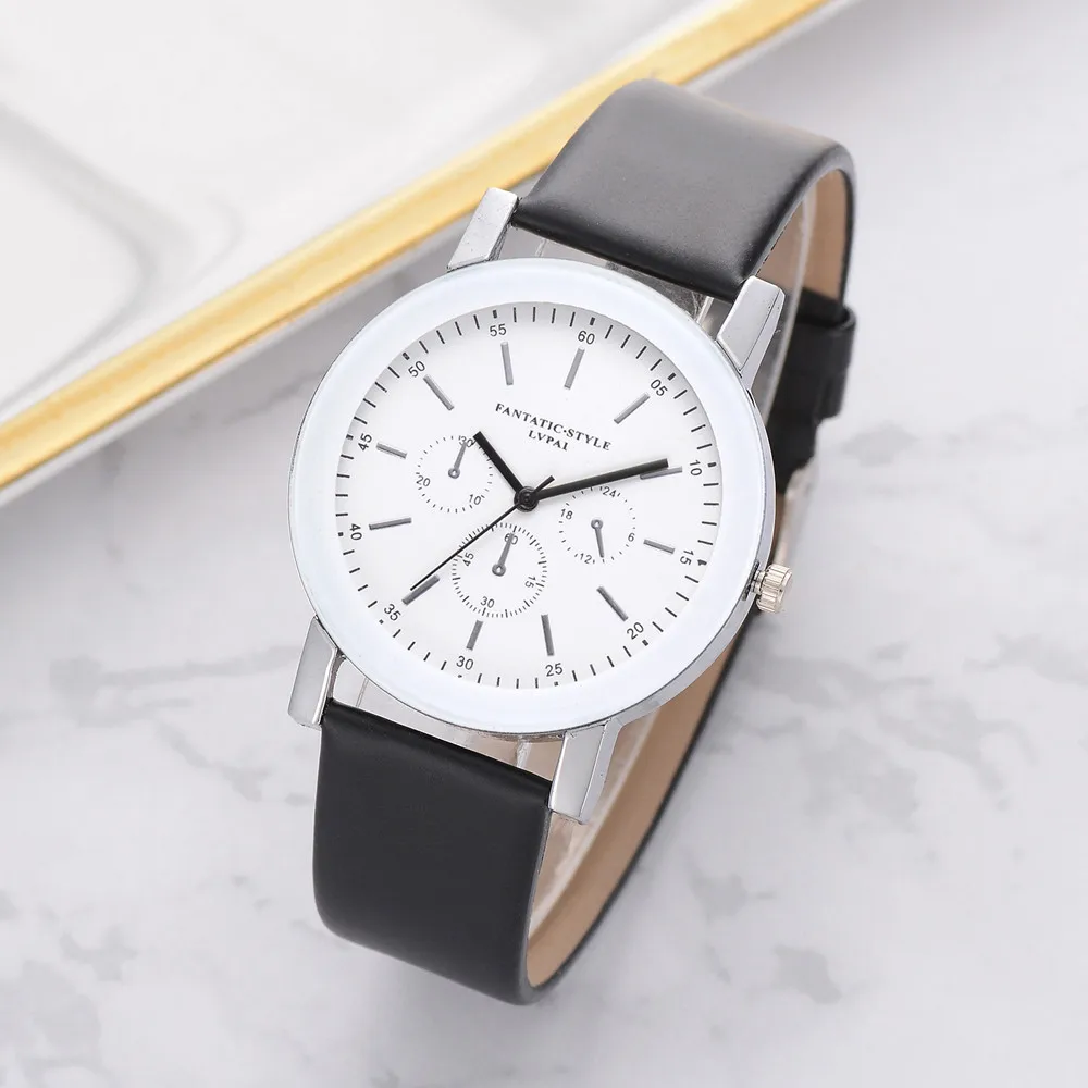 Женские повседневные кварцевые часы Lvpai Montre femme с кожаным ремешком аналоговые из