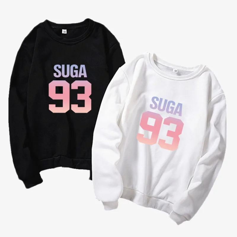 Suga 93 Толстовка в стиле bangtan Back Yoongi свитшот с фото Kpop Merch одежда и kpop Army Fans наряд