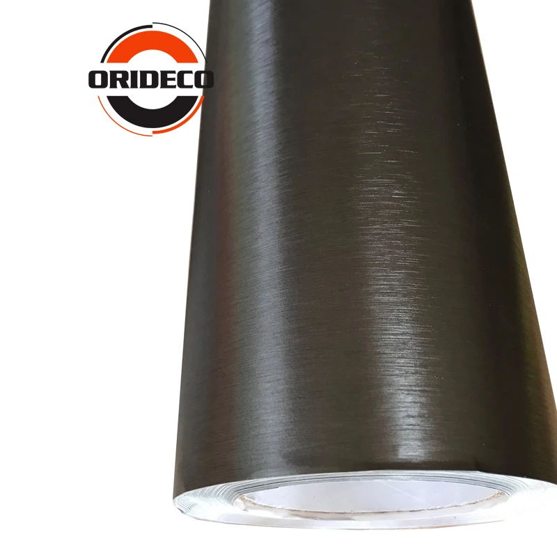 Темно серый металлик матовый хром Виниловая пленка для отделки автомобиля ORINO