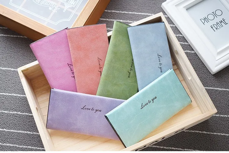 Женский кожаный кошелек porte feuille femme, длинные женские кошельки cartera feminina billetera mujer, кошелек для карт, monedero fuccia purpl