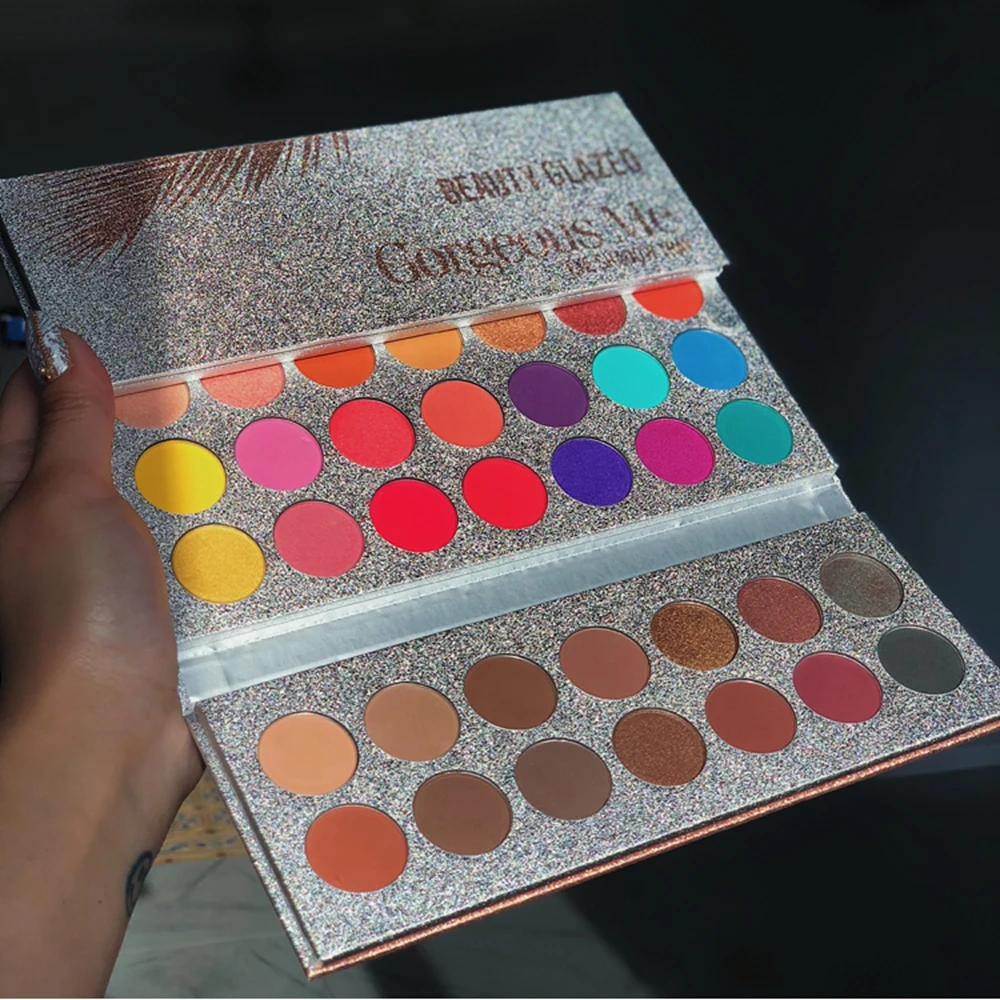 Палитра теней для век 63 цветов тени макияж порошок пигментированные матовые
