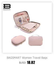 BAGSMART, водонепроницаемая косметичка, большая, для женщин, для путешествий, косметичка, сумка для хранения, Многофункциональный Органайзер