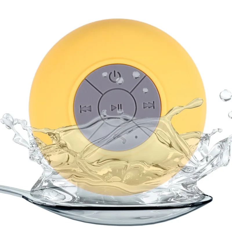 YELLOW Открытый Bluetooth Душ радио динамик водонепроницаемый беспроводные колонки для ванной комнаты аудио приемник музыкальный плеер для iPhone samsung sony - Цвет: YELLOW
