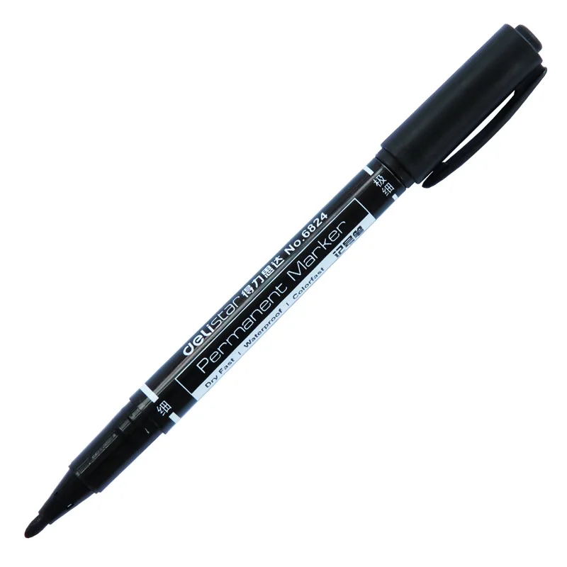 Mark pen strong 6824 hook CD light двойная головка фломастер на масляной основе | Канцтовары для