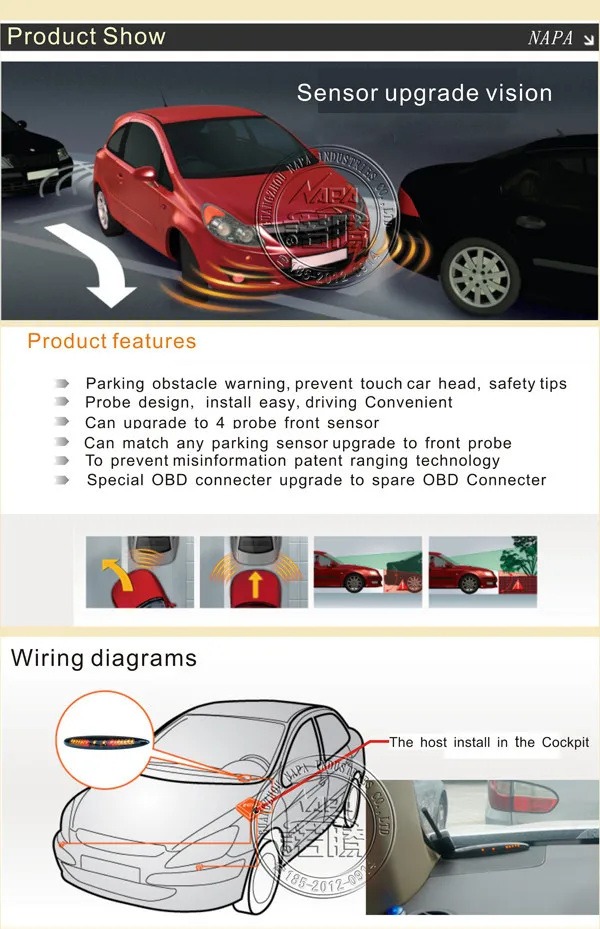 Canbus передний датчик парковки комплект для honda с 4 передним датчик бампера, OBD plug and play, без проводов, быстрое оповещение, автоматическое отключение звука