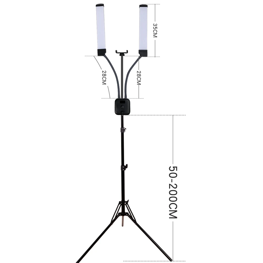 GSKAIWEN 40W LED Photographic Light Dimmable 3000-6000K Makeup Beauty Eyebrow Tattoo Lamp Studio Video with Tripod | Электроника