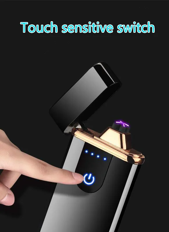 Зарядка через USB двойная дуга Электрический Дисплей количество цинковый сплав