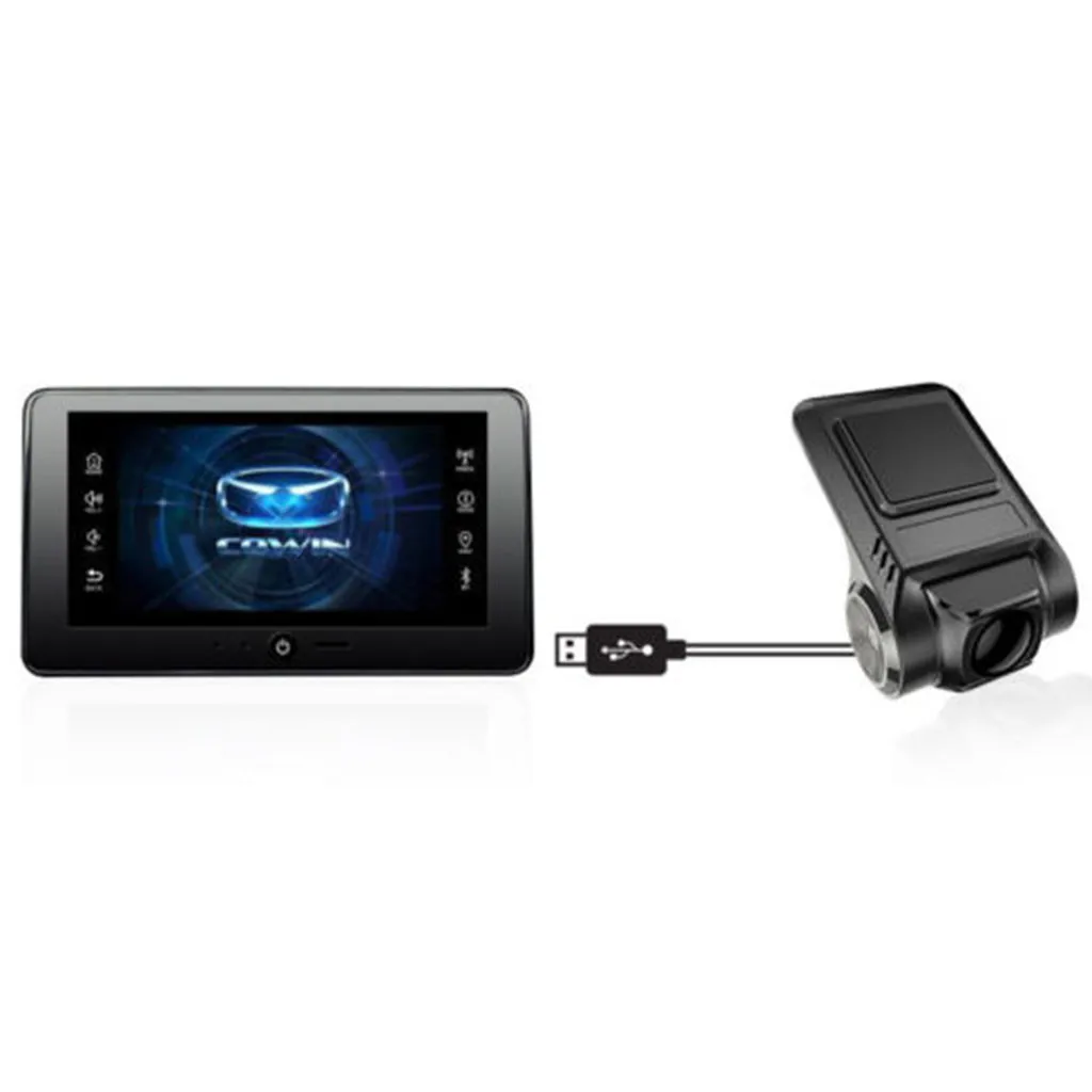 USB автомобильный видеорегистратор, видеорегистратор, камера HD 1080 P, ночная версия 170, широкоугольная камера для записи автомобиля, видеорегистратор, двойная Автомобильная задняя камера