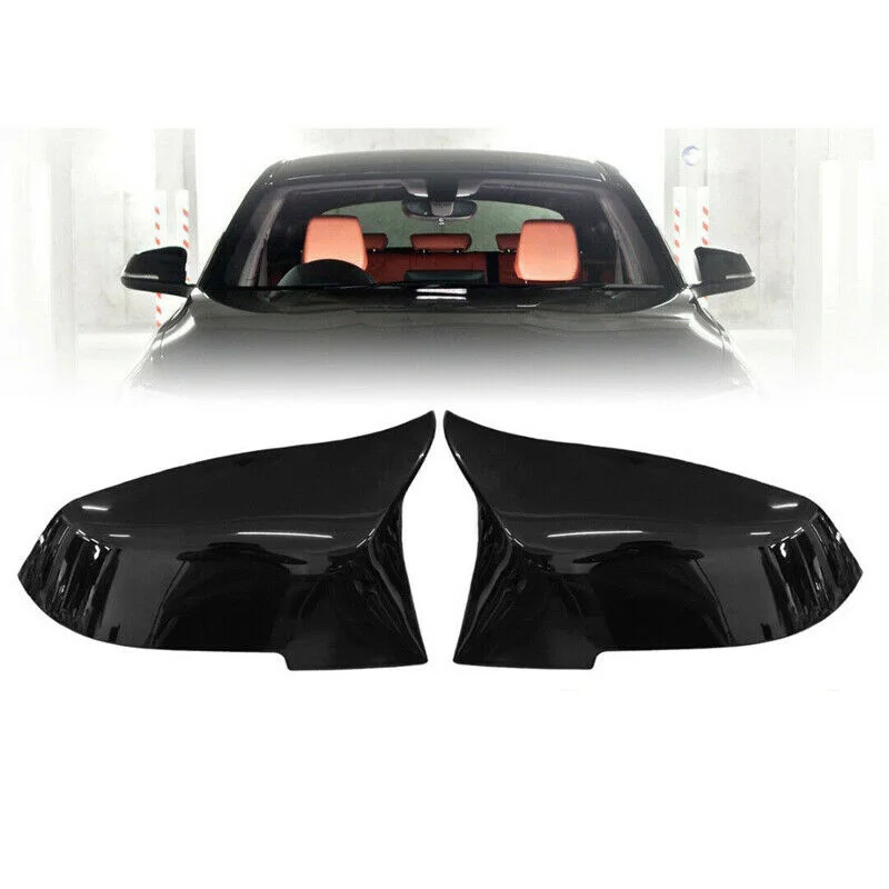 ABS пластик брутто черный 1 пара глянцевый зеркало заднего вида крышка для BMW F20 F21 F22
