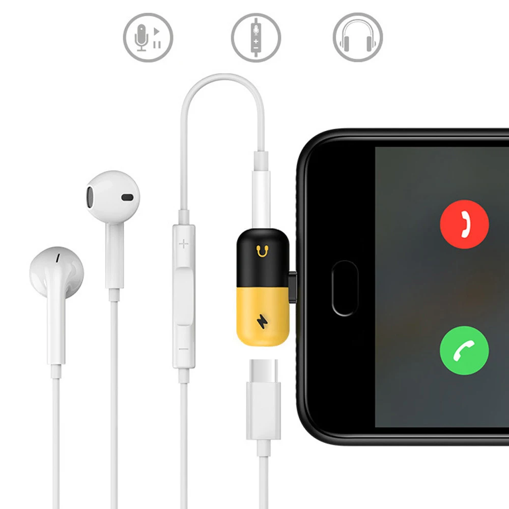 переходник usb type c адаптер для наушников разветвитель 3.5mm наушники 3.5 mm jack For Samsung