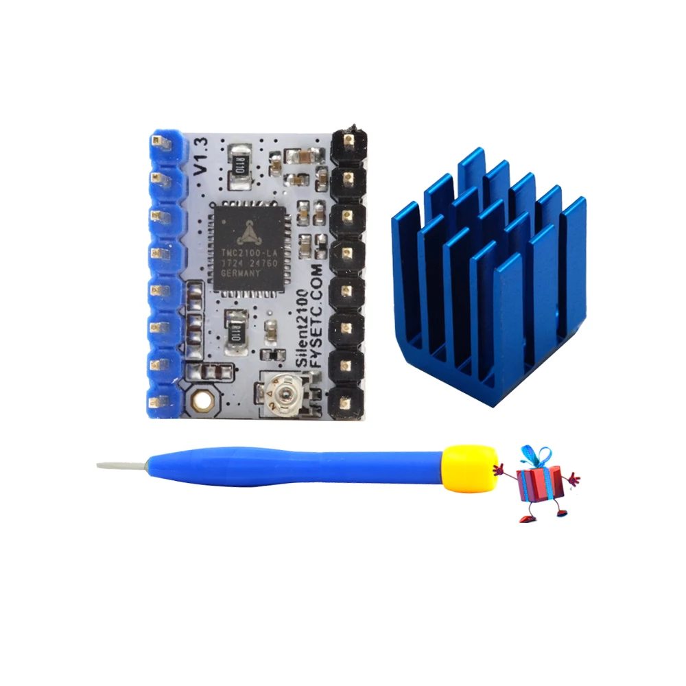 5 шт. StepStick TMC2100 V1.3 Драйвер шагового двигателя ультра-бесшумный отличная стабильная защита Улучшенная производительность