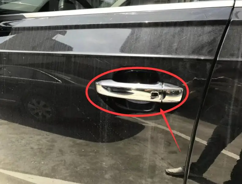 ABS хромированный чехол для наружной дверной ручки отделка наклейки Audi Q7 2016 2017 2018