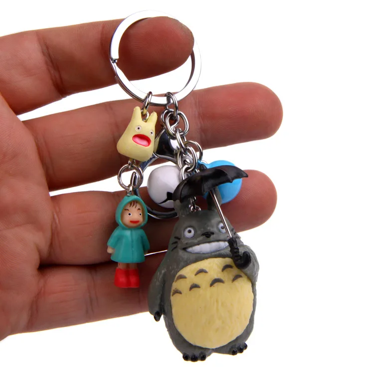 DF-9 Hayao Miyazaki Ghibli милый ПВХ аниме Мой сосед фигурка Тоторо брелок для ключей детские рождественские подарки - Цвет: DF-9