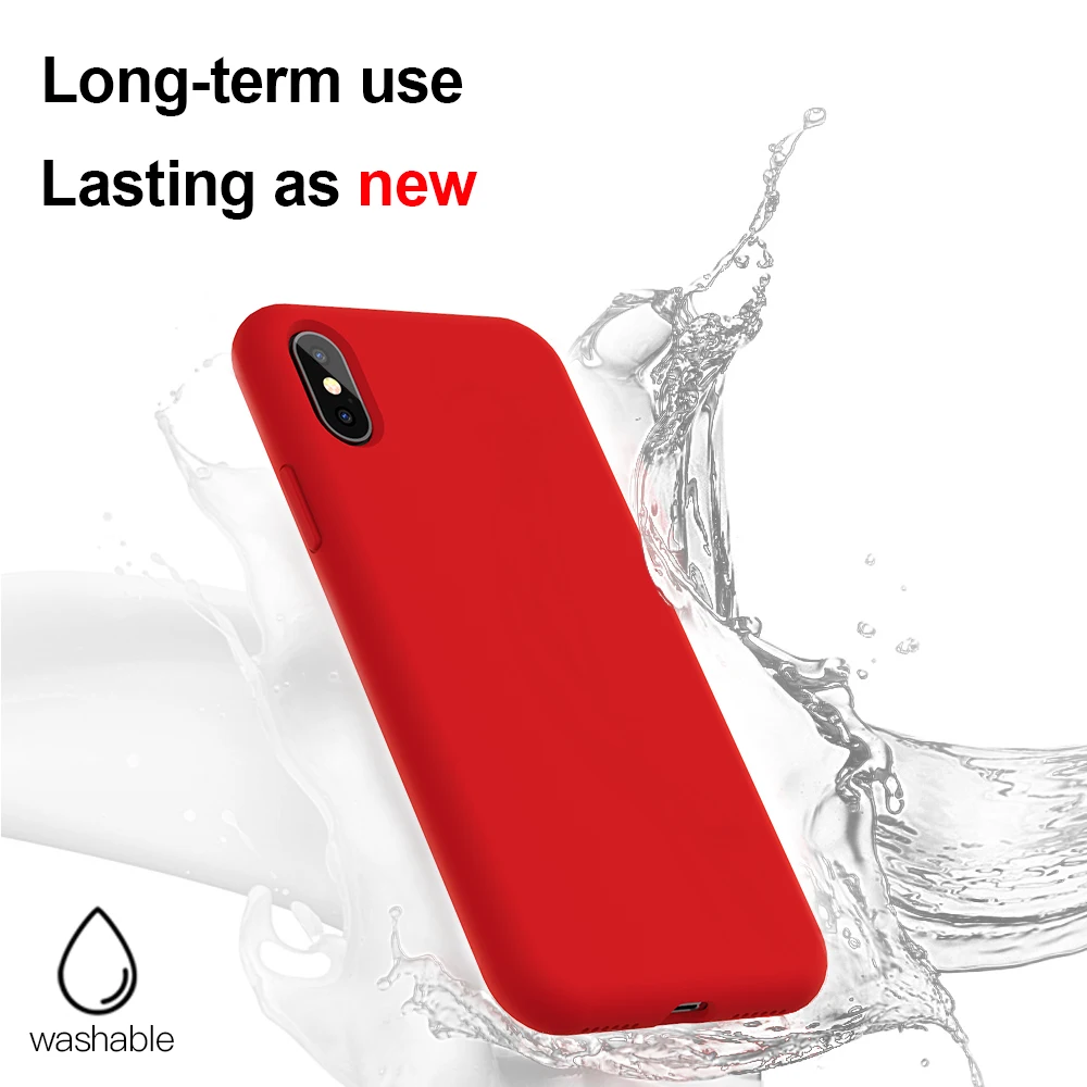 Силиконовый чехол для iPhone XR XS Max X 8 7 6s Plus|Бамперы| |
