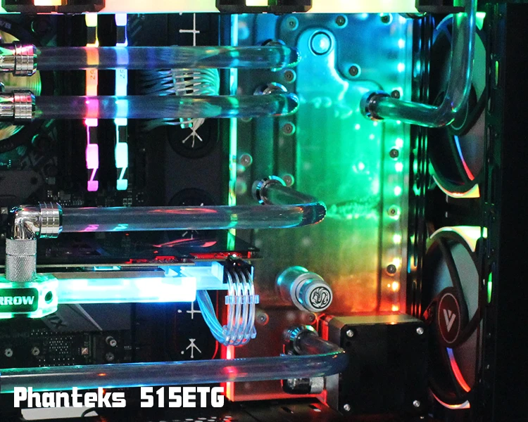 Курган 515E-SDB, водные платы для Phantek 515E/515ETG чехол, LRC RGB v2, для Intel cpu и одно/два GPU здания