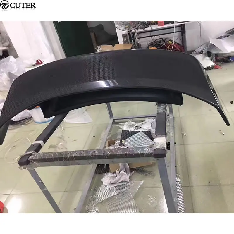 987 углеродное волокно комплект кузова автомобиля задний спойлер багажника губа