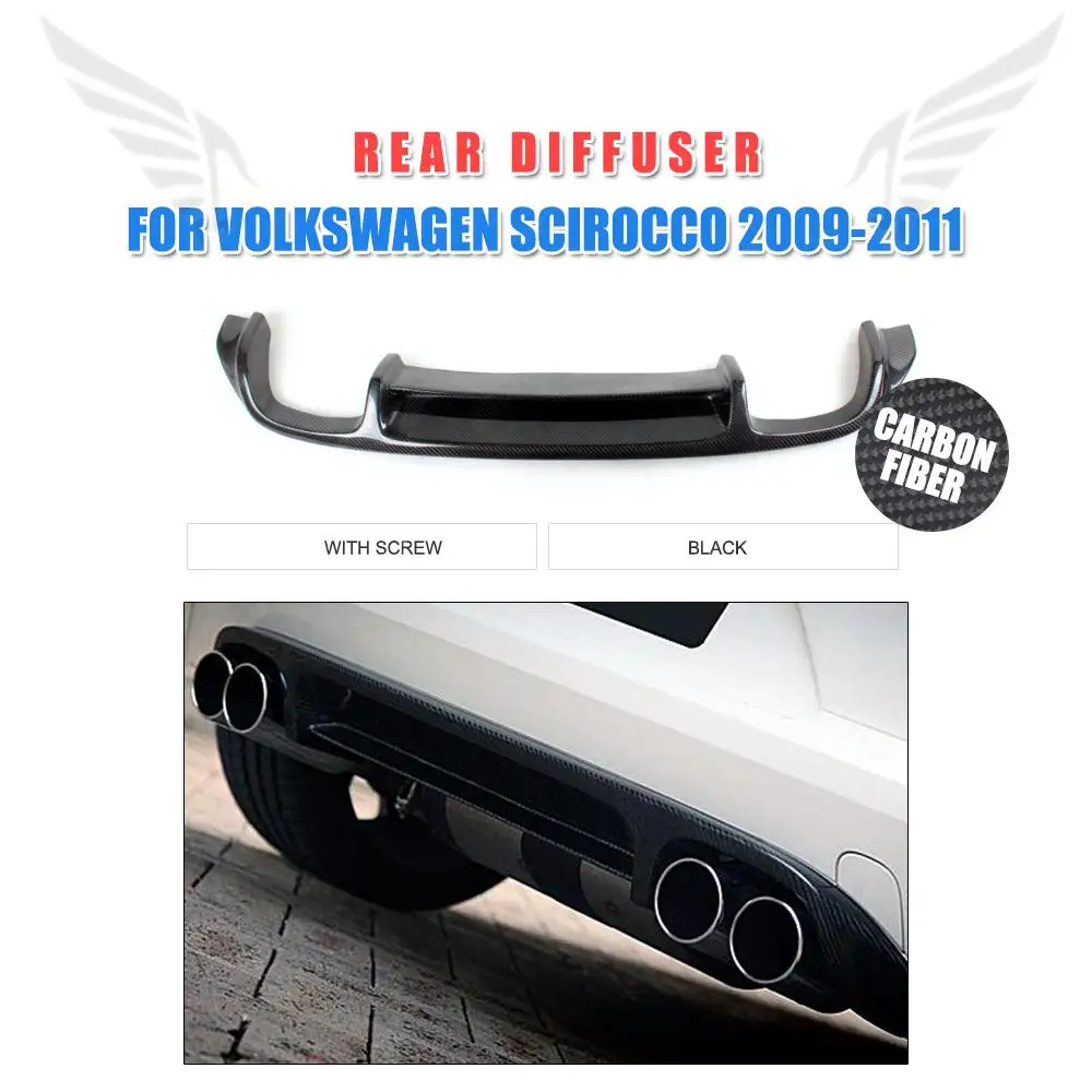 Углеродное волокно/FRP задний диффузор спойлер для Volkswagen VW Scirocco стандартный