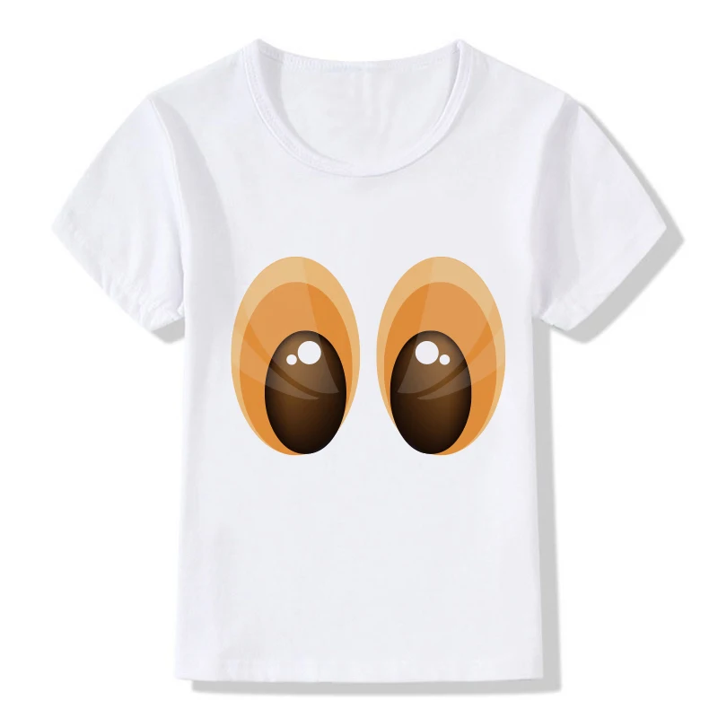 2018 г. Детская футболка летние топы футболки с объемным рисунком забавного глаза