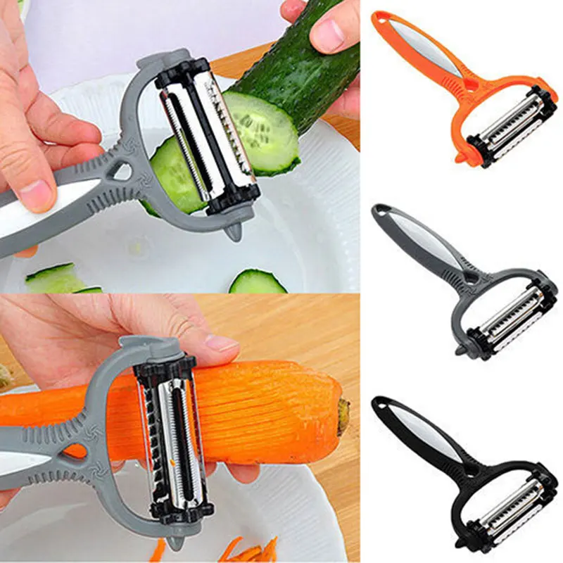 

Multifunctional Rotary Peelers Zester Grater Slicer Kitchen Peeler Shredder Julienne Cutter Multi Peel Blade for Vegetable Fruit