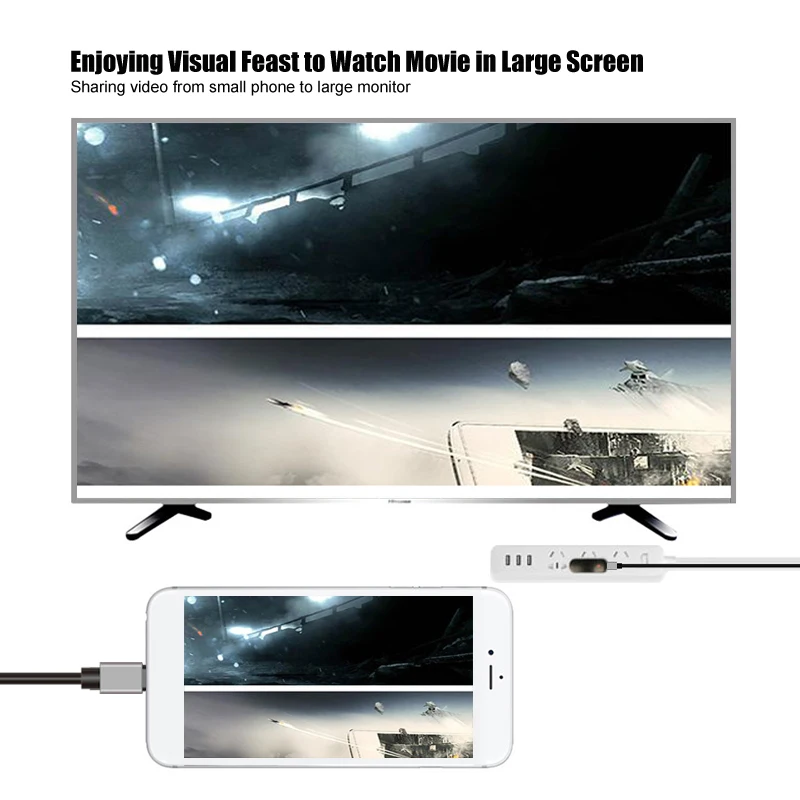 USB Type C к HDMI кабель 4K для Samsung Galaxy S8 S9 телевизионный монитор конвертер Macbook Pro
