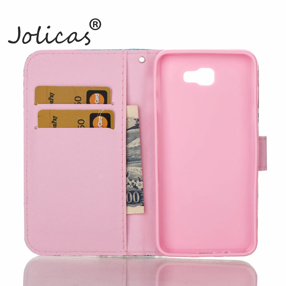 Флип чехол для fundas samsung Galaxy J5 J7 Prime Prime/On5 2016 5 дюймов + держатели карт samsun|Бамперы| |
