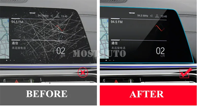 Закаленное стекло GPS навигационный экран протектор для BMW X7 G07 2019 1 шт | Автомобили