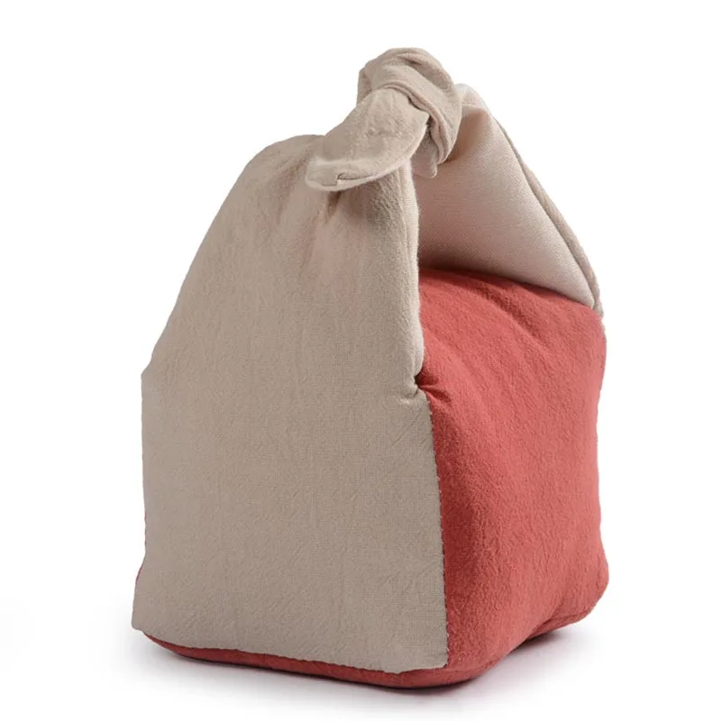 Японский чайный сервиз в стиле ретро утолщенный набор из хлопка и льна для