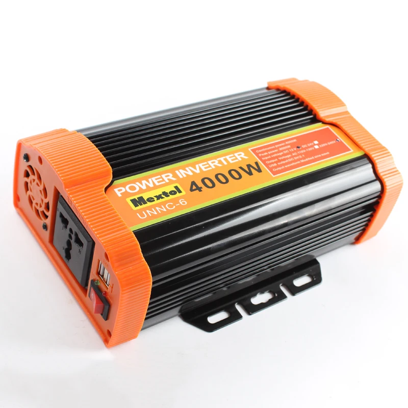 4000W Мощность инвертор 12 V дo AC 220 вольт Модифицированная синусоида преобразователь автомобильное зарядное устройство Запчасти для дизельных двигателей трансформатор с 2 портами(стандарт