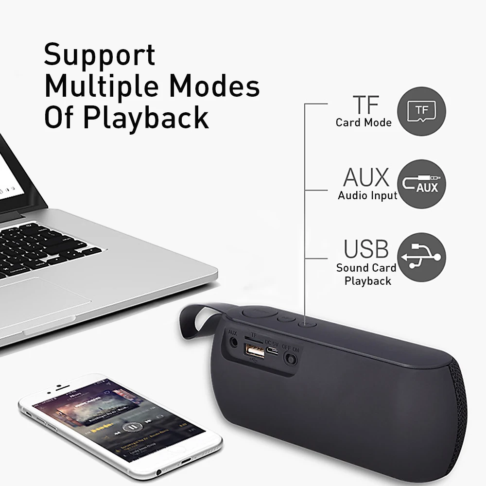 Lamyik портативный Bluetooth динамик беспроводной громкий звуковая система стерео