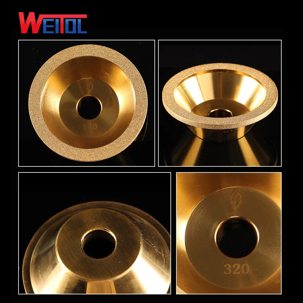 WeiTol 1 шт. Золотой алмазный шар, шлифовальный круг из сплава, высокопрочный износостойкий шлифовальный круг, ручной, механическое использование