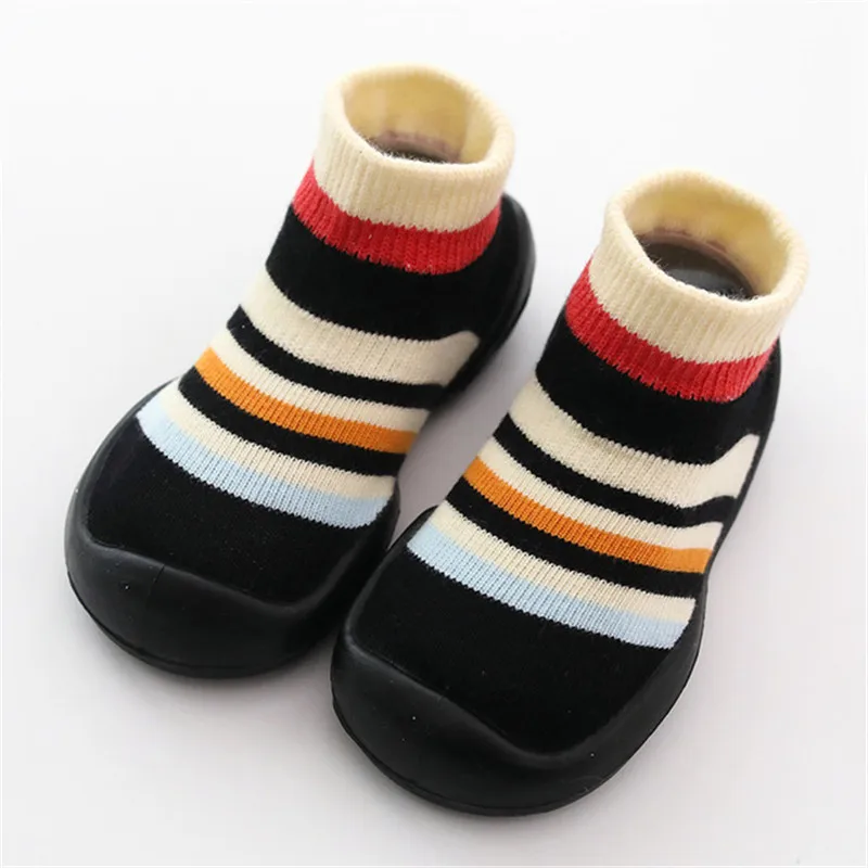 Носки для малышей противоскользящие носки маленьких девочек теплые мальчиков и