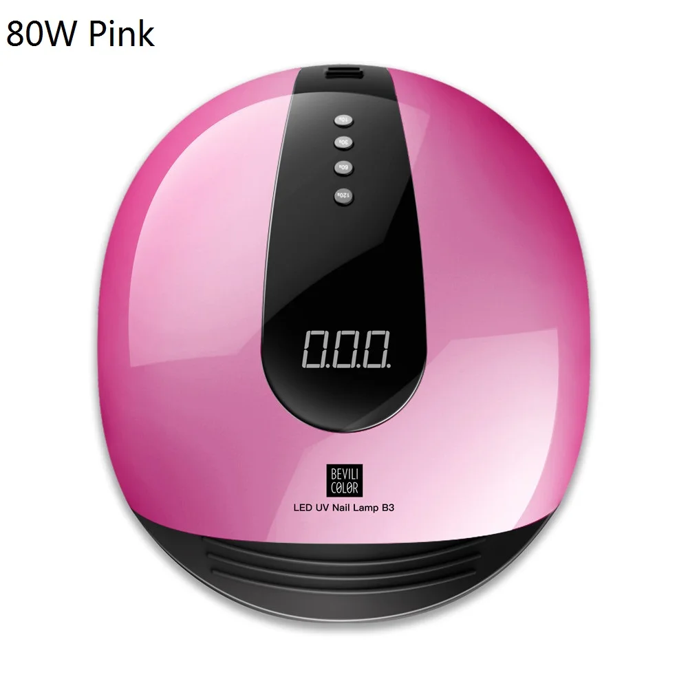 B3 Pink SUN X 54 Вт/80 Вт Сушилка для ногтей УФ светодиодный светильник для ногтей ЖК-дисплей 36 стиральная машина лампа для отверждения гель-лака Авто зондирования Маникюр для ногтей, инвентарь - Цвет: B3 Pink