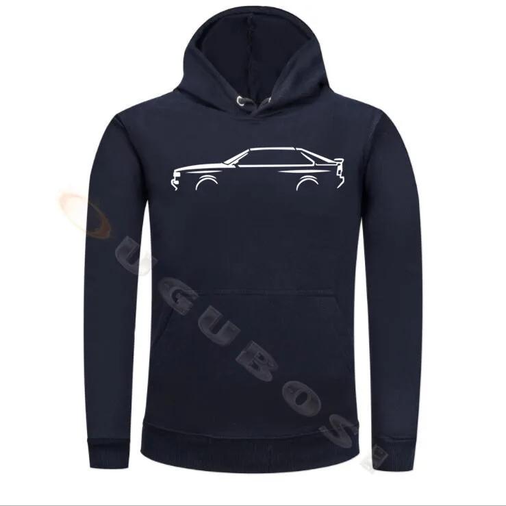 Премиум AUTOTEES Классическая Автомобильная Толстовка-для любителей QUATTRO # | Мужская