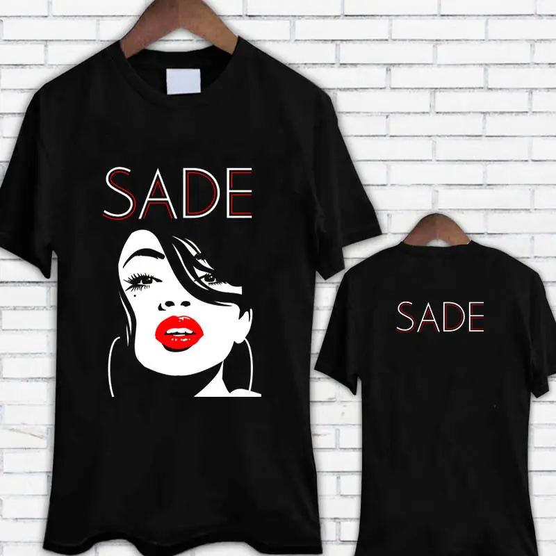 Sade Adu Британский нигерийский Топ певица черная футболка новая 2018 Горячая Летняя