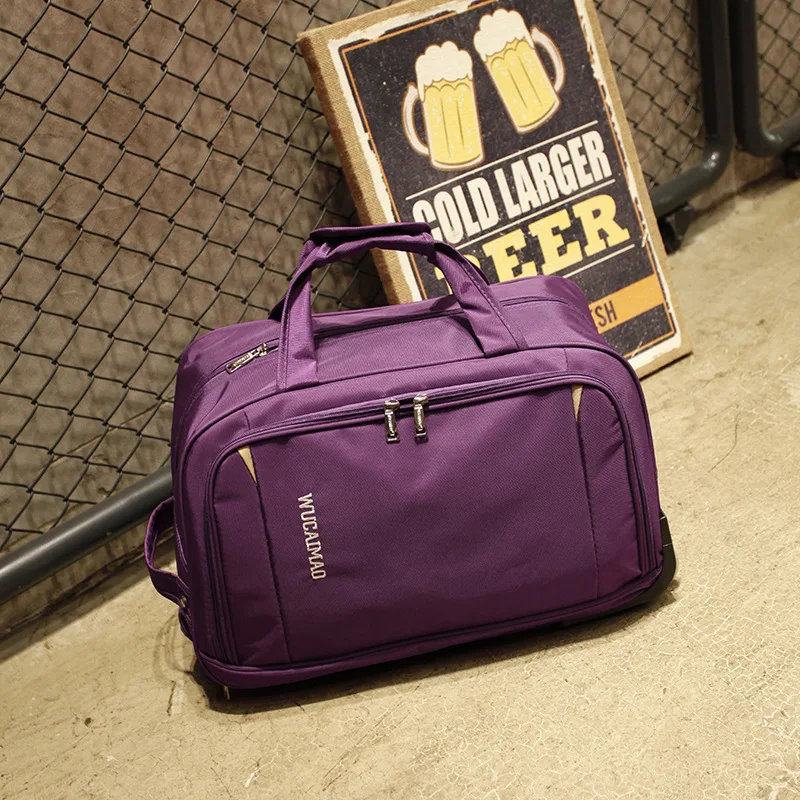 Водонепроницаемый чемодан на колесиках для мужчин и женщин стильный толстый