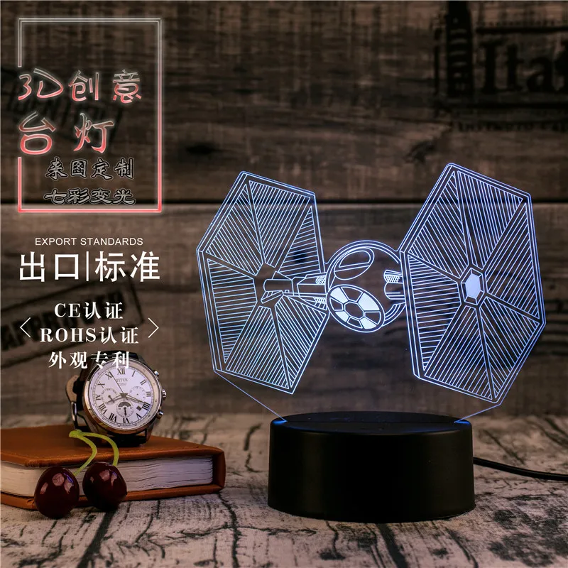 3D Led Novety светильник ing креативный подарок Ночной Настольная лампа спутниковый